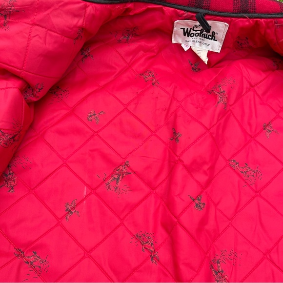 VINTAGE Woolrich red plaid buffalo check wool hunting coat - Picture 4 of 8